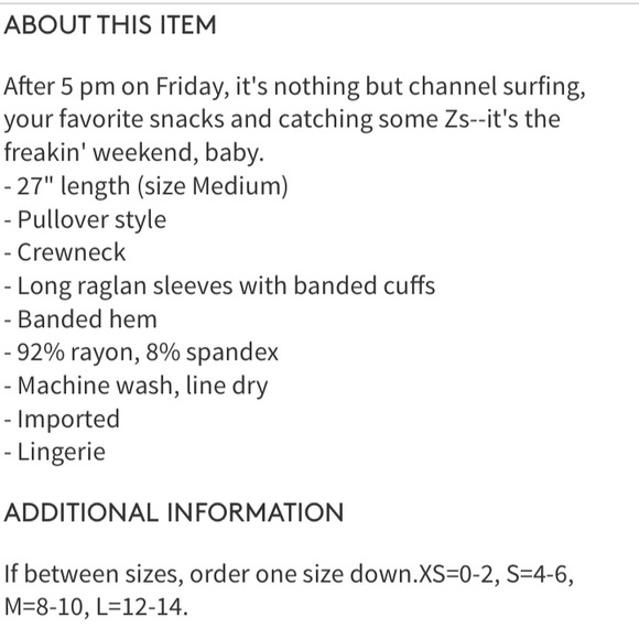 🎉HP🎉 Freakin’ Weekend Cozy Lounge Sweatshirt - Picture 4 of 4